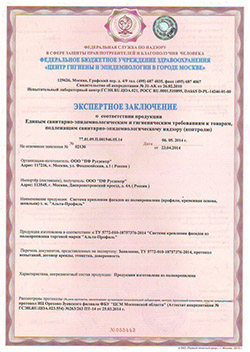 Экспертное заключение Русдекор